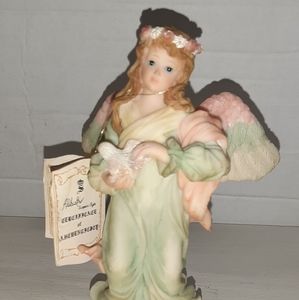 Alabastro Art Sculpture Figurine Colorful Angel